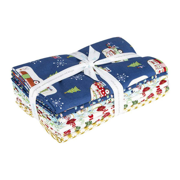 Christmas Adventure 1 Yard Bundle  Sweetmint, 7 Pcs.