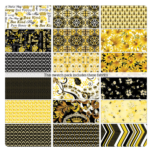 Buzzworthy 18 Pc. FQ Bundle by Kanvas/Benartex