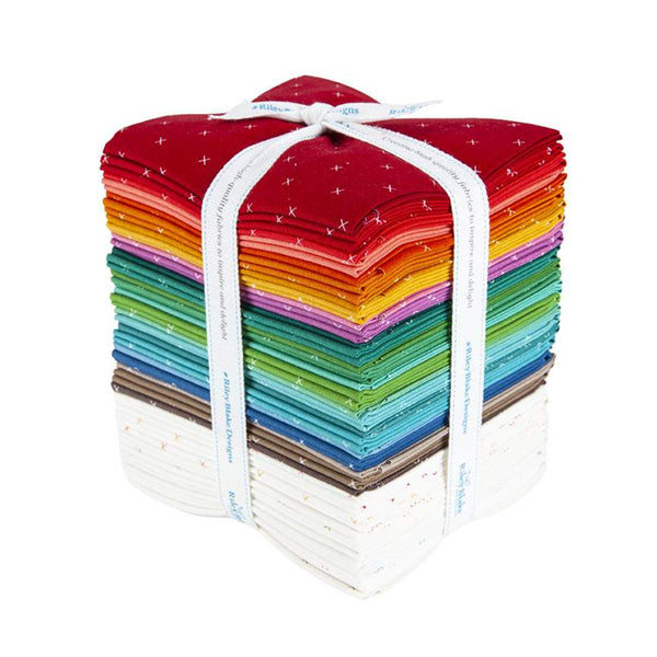 Bee Cross Stitch Fat Quarter Bundle, 35 Pcs