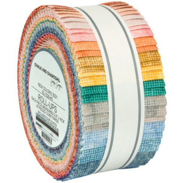 Chalk and Charcoal 2 1/2" Roll Ups in the New 2021 colors