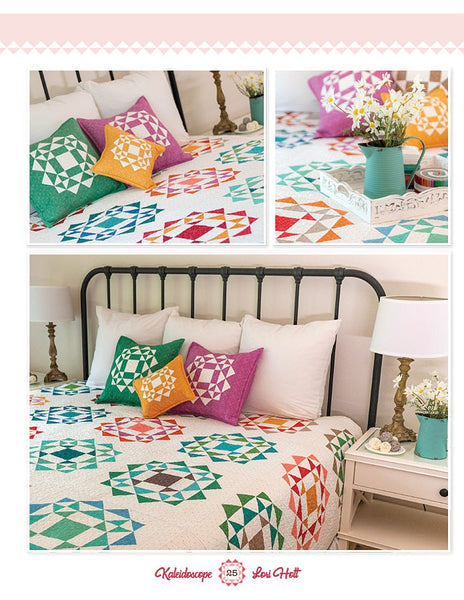 Kaleidoscope Quilt & Cross Stitch Book Lori Holt of Bee in my Bonnet for It's Sew Emma