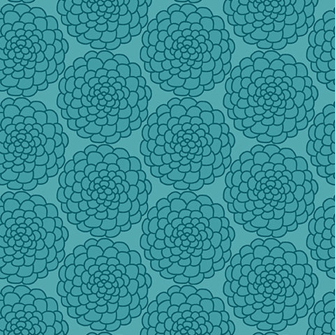 Marigold Teal by Contempo Fabrics