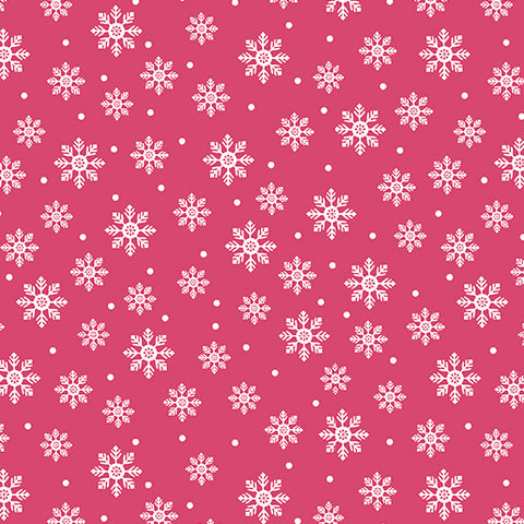 Bright Flakes Pink by Contempo Fabrics