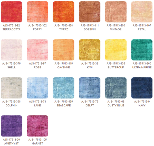 Chalk and Charcoal 5" Charm Squares in New 2021 Colors