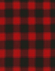 Buffalo Check - Red, I'll Be Home For Christmas - Country Christmas Collection by Timeless Treasures